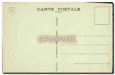 Reims — La Nave della Cattedrale — A. Quentin, editore Reims, n° 195 — Verso