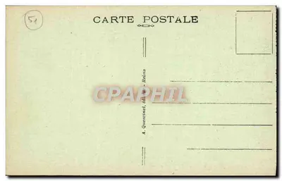 Reims — A Catedral — O Coroamento da Virgem — Portal Central — n° 182 — Verso