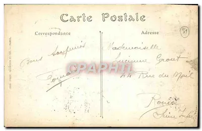 Reims — Katedra, spalona przez Niemców, 19 września 1914. ND. Fot. — Rewers
