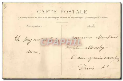 Reims — Vieilles Maisons, place des Marchés — Éditeur non visible, n° de série 85 — Verso