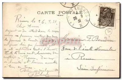 Reims — Amerykański Szpital — G. Graff, wyd. Reims, n°26 — Rewers