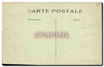 Saumur — Zamek, zabytek — Wejście i Wieża (Środkowy Zachód) — N.G. n°10 — Rewers