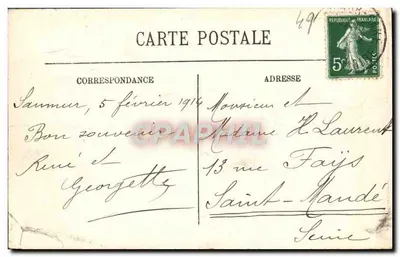 Saumur — Schule für Reitkunst — N.G. - 70 — Rückseite