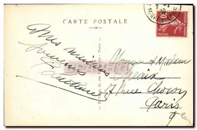 Saumur (M.-et-L.) — Hotel de Ville (fasada północna) — budowla gotycka z XVI wieku, przebudowana w XIX wieku — Rewers