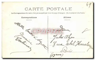 Saumur — Grande Ponte sobre a Loira — editor desconhecido, número de série não visível — Verso
