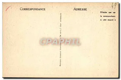 Fontevrault — Os Claustros e Porta da Sala Capitular — Edição Gibault — Verso