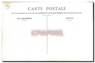 Angers — La estatua del re René y el castillo — Staerck Paris — Reverso