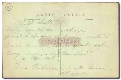 Angers — Zamek i ogrody — A.P. n°27 — Rewers