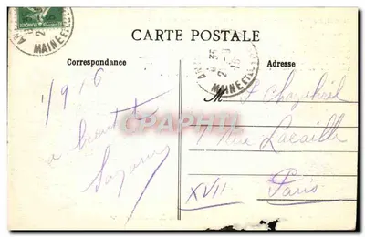 Angers - Le Château du Roi de Pologne — éditeur E. Lenoir, n° 42 — Verso