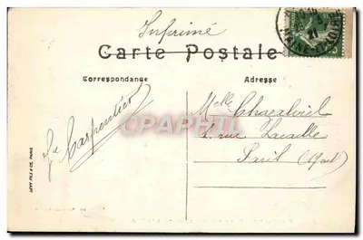 Angers — Portique Romano nos Jardins do Cloître Saint-Jean — LL. n°69 — Verso