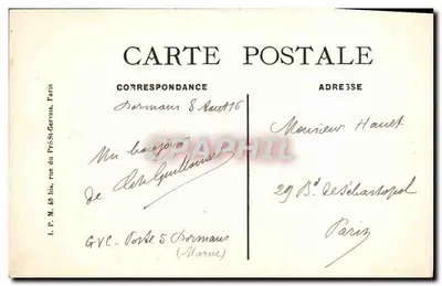 Dormans (Marne) — De Kerk — Historisch monument van de 13e eeuw — Editie Plateau — Achterkant