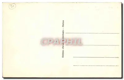 Reims - Widok na katedrę przed wojną — RC. 31 — Wydanie « Reims Cathédrale » — Rewers