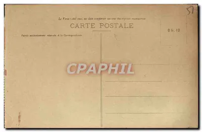 Reims antes da Grande Guerra — A Catedral — V. Thuillier, editor, Reims — Verso