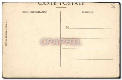 Reims — La Cathédrale avant la guerre — Édition Reims-Cathédrale — Verso