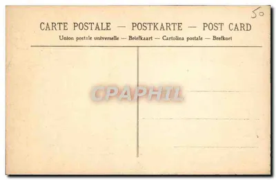 Villedieu (Manche) — Igreja lado da Abside — Union postale universelle — Verso