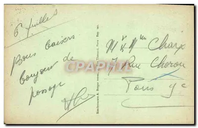 Avranches. Bazylika św. Gervais — wydawca Simbromure A. Breguet, Paryż — Rewers