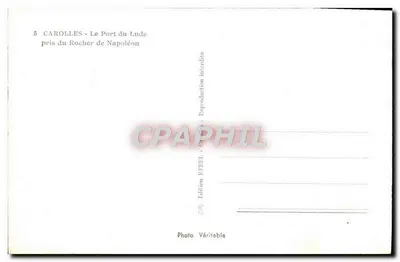 Carolles - El Puerto del Lude visto desde el Rocher de Napoléon — J. Rebel, n°5 — Reverso
