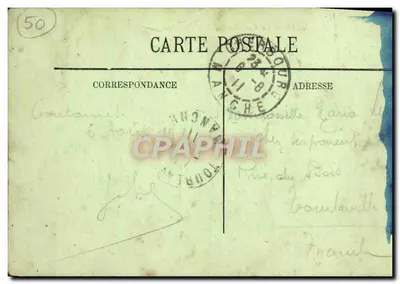 Coutances — Katedra z lotu ptaka — LL. n°11 — Rewers
