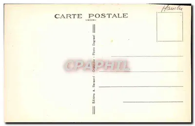Granville — O Grande Lago e a Alta Cidade — Edição A. Bernard, Granville — Verso