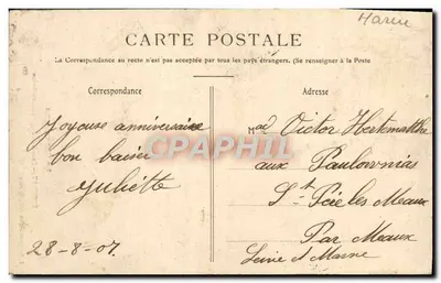 ÉPERNAY — Portal Kościoła Najświętszej Maryi Panny — J. Bracquemart, wyd., Épernay — Rewers
