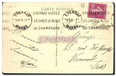 Epernay (Marne) — Rue de Châlons — La Banque de France — Rewers