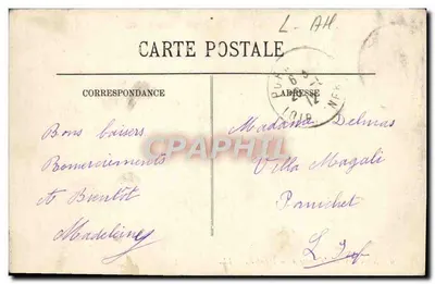 NANTES — Zamek — Wejście — LL. — Wydawca LL, nr 16 — Rewers