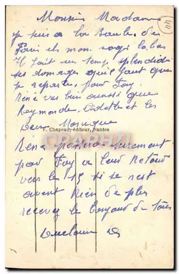 La Baule-sur-Mer (Loire-Inf.) — Vue sur la Plage, prise du Rembial — éditeur : F. Chapeau, Nantes — Reverso
