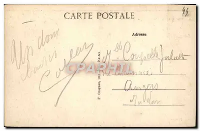 La Baule — Morze pienistego piasku na skałach — F. Chapeau, Wydawnictwo Nantes — Rewers