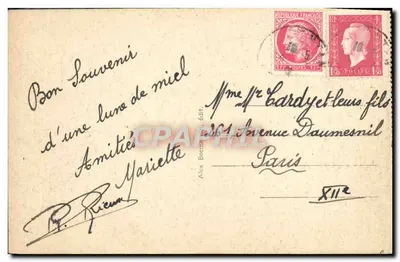 Cherbourg — Quai de Caligny — Alex Bocquiaux, wydawca, nr 28 — Rewers