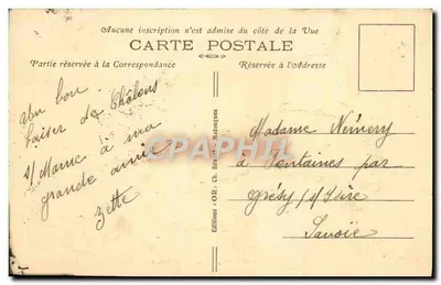 Chalons-sur-Marne — Place Godart — Éditions OR Ch. Brunet Matoungues — Verso
