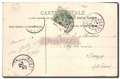 Châlons-sur-Marne — Visão do Canal — Verso