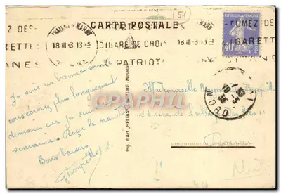 Chalons-sur-Marne — La gare — Imp. d'Art 'Hélias' (Moselle) — Verso