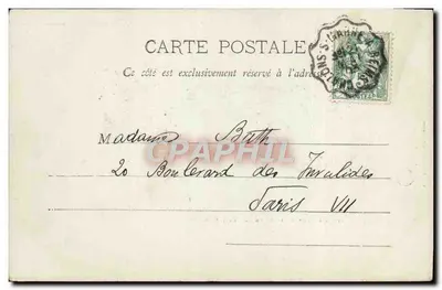 Châlons-sur-Marne — Vista general (tomada desde la Puerta Santa Cruz) — Ed. G. Perroud, Châlons — Reverso