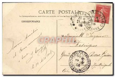 Del Campo de Châlons — Librería Militar Guérin, Mourmelon — Reverso