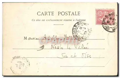 Portail de la Cathédrale — Rue de Marne — éditeur G. Duraud, Châlons-sur-Marne — Achterkant
