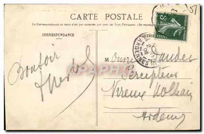 Campo de Châlons — Farol e Barracas — Livraria Militar Guérin, Mourmelon — Verso