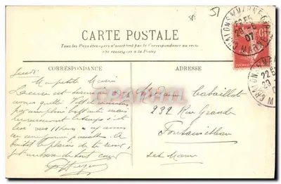 Chalons-sur-Marne — Plac Republiki z monumentem — wydawca anonimowy, nr 42 — Rewers