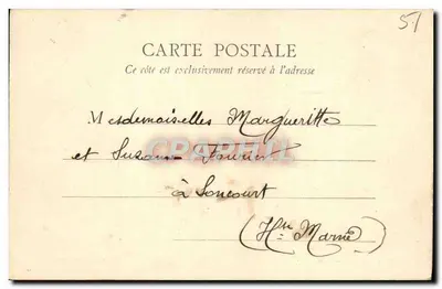 Épernay — Uitzicht genomen vanaf de Spoorbrug (Grote Lijn van Parijs naar Straatsburg) — B. F., PARIS — Achterkant
