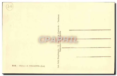 Castillo de Belcastel — Lot — editor ARGRA — Reverso