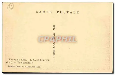 Saint-Sulpice (Lot) — Ogólny widok — Wydawnictwo Delmas-Marcilhac — Rewers