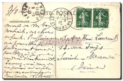 Château de Bonnaguil — Vue générale (côté Sud) — Librairie L. Duffau, Agen — Verso
