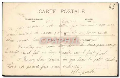 Tonneins — Bordo pitoresco da Garonne — Marcel Delboy, fototipia, Bordeaux — Verso