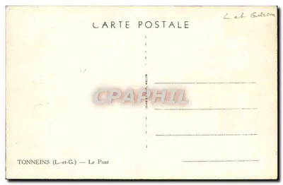 Tonneins (L.-et-G.) — O Ponte — editor J. Mâcon — Verso