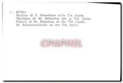 Bazylika S. Sebastiana — Via Appia — n°1 — Rewers