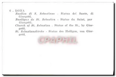 Statua di San Sebastiano — Basilica di San Sebastiano — di Giorgetti — Verso