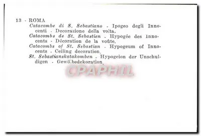 Katakomby św. Sebastiana - Dekoracja sklepienia - 13 — Rewers
