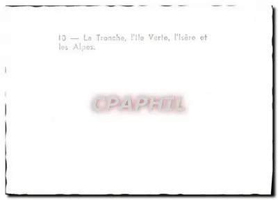 La Tronche, a Ilha Verde, o rio Isère e as Alpes — Verso