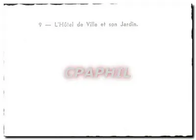 L'Hôtel de Ville et son Jardin — n°9 — Verso