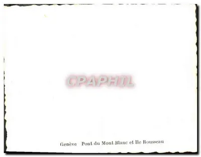 Ginebra — Puente del Mont-Blanc y Isla Rousseau — Reverso