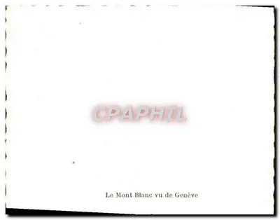Widok na Mont Blanc z Genewy — Rewers